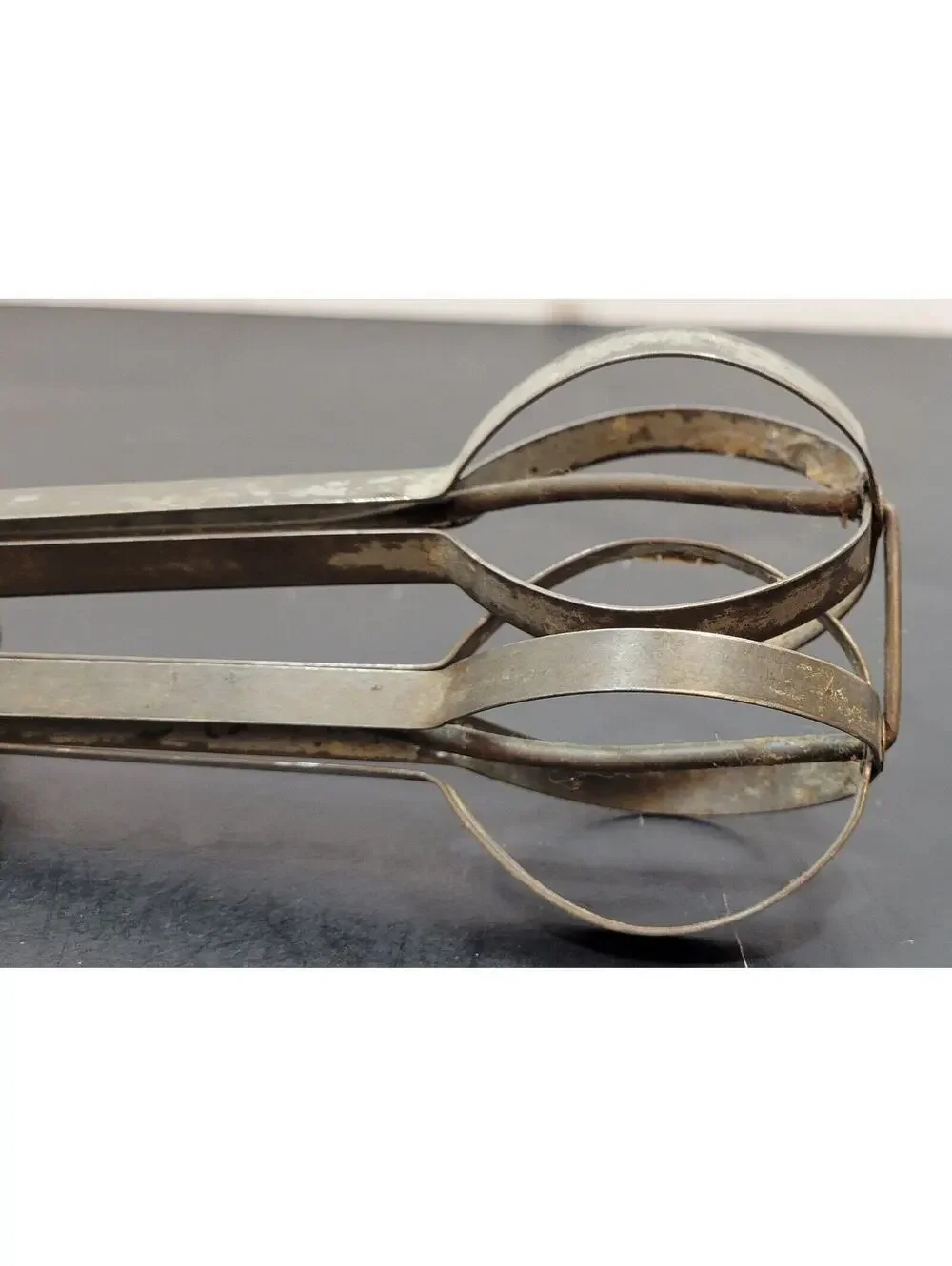 Vintage Antique Wood Handled Hand Mixer Egg Beaters Rustic - Lot of 2